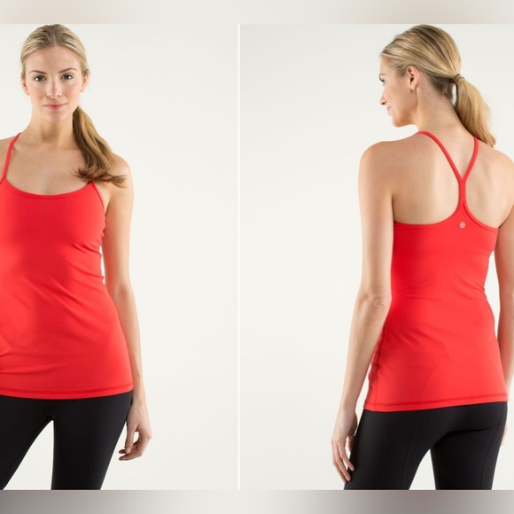 Lululemon Power Y Tank *Luon Light Love Red size: 4 (more red in person) - Picture 1 of 4